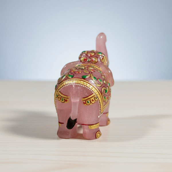 rose quartz elephant