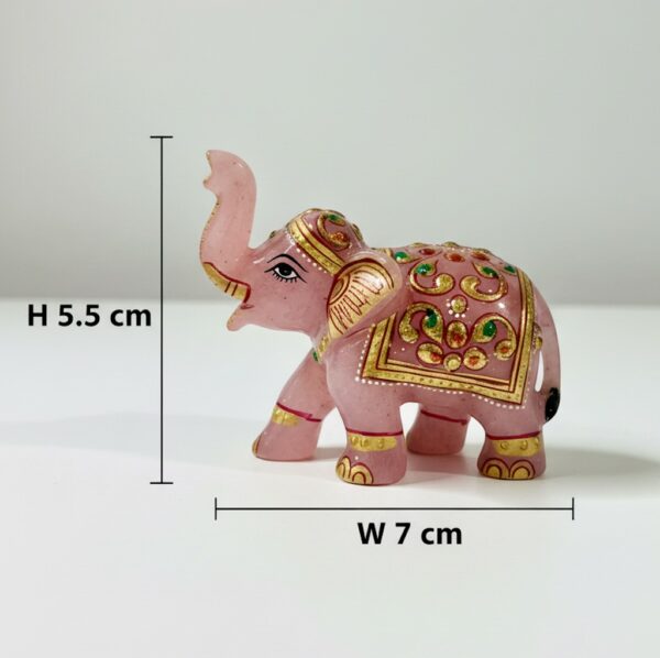 rose quartz elephant